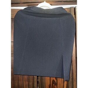 Banana Republic Zip Stretch‎ Pencil Skirt, Women's Size 0 Solid Navy Blue